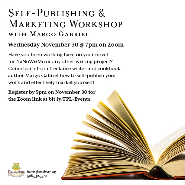 Self-Publishing and Marketing Workshop with Margo Gabriel thumbnail Photo