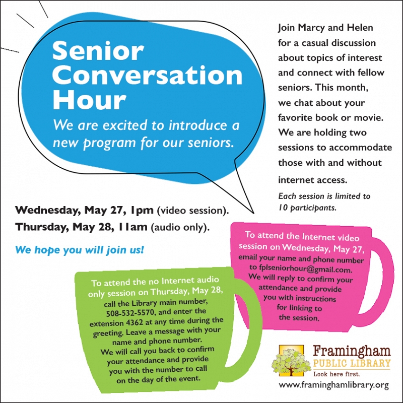 Senior Conversation Hour (for Seniors without Internet Access) thumbnail Photo