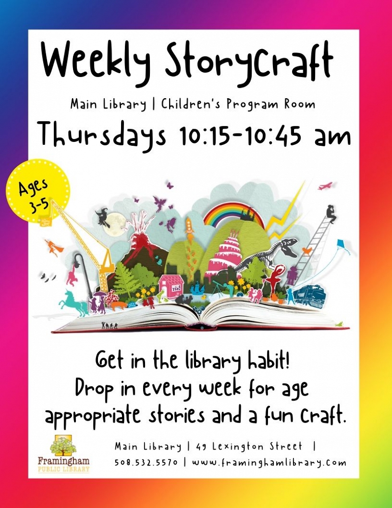 Weekly Storycraft at the Main Library thumbnail Photo