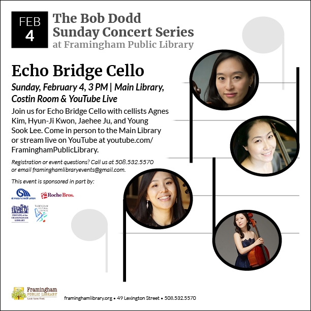 Bob Dodd Sunday Concert Series: Echo Bridge Cello thumbnail Photo