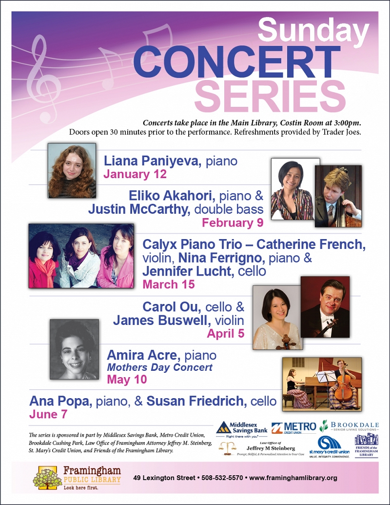 Sunday Concert Series: Calyx Piano Trio thumbnail Photo