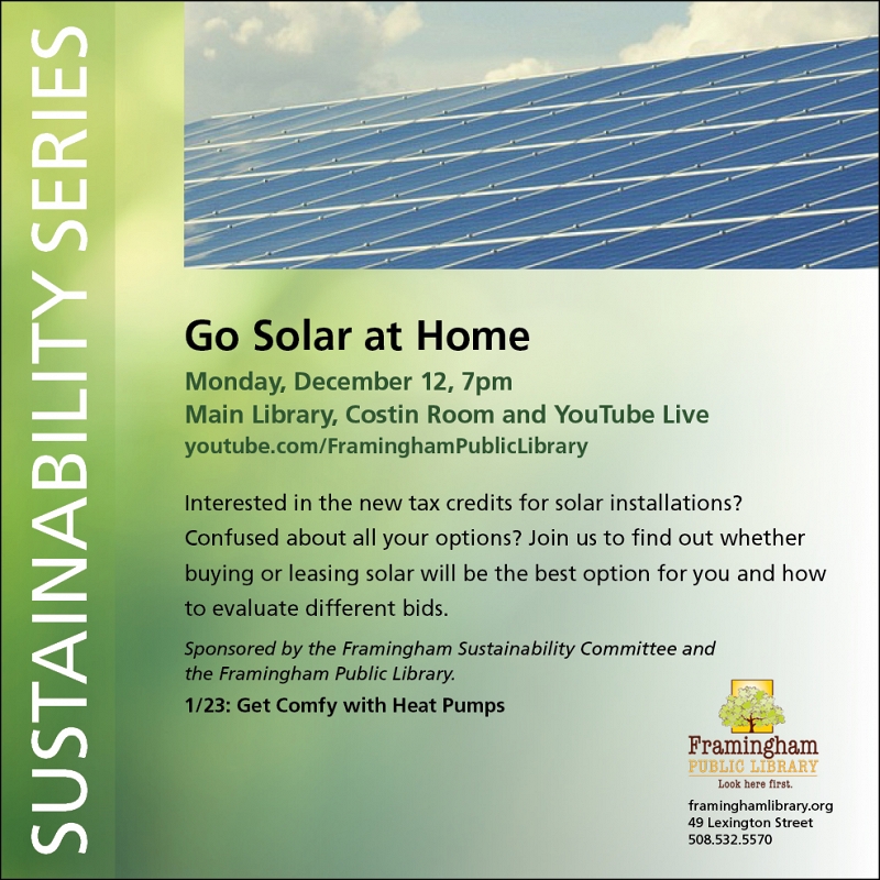 Sustainability Series: Go Solar at Home thumbnail Photo