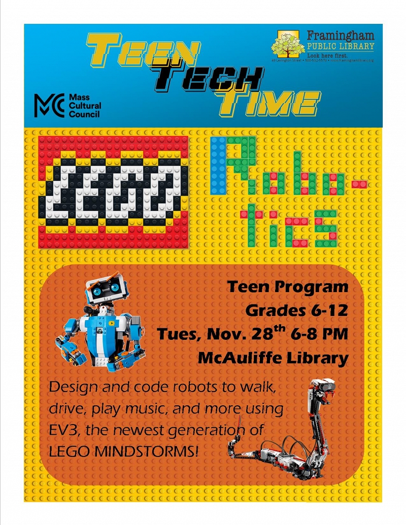 Teen Tech Time - Lego Robotics thumbnail Photo