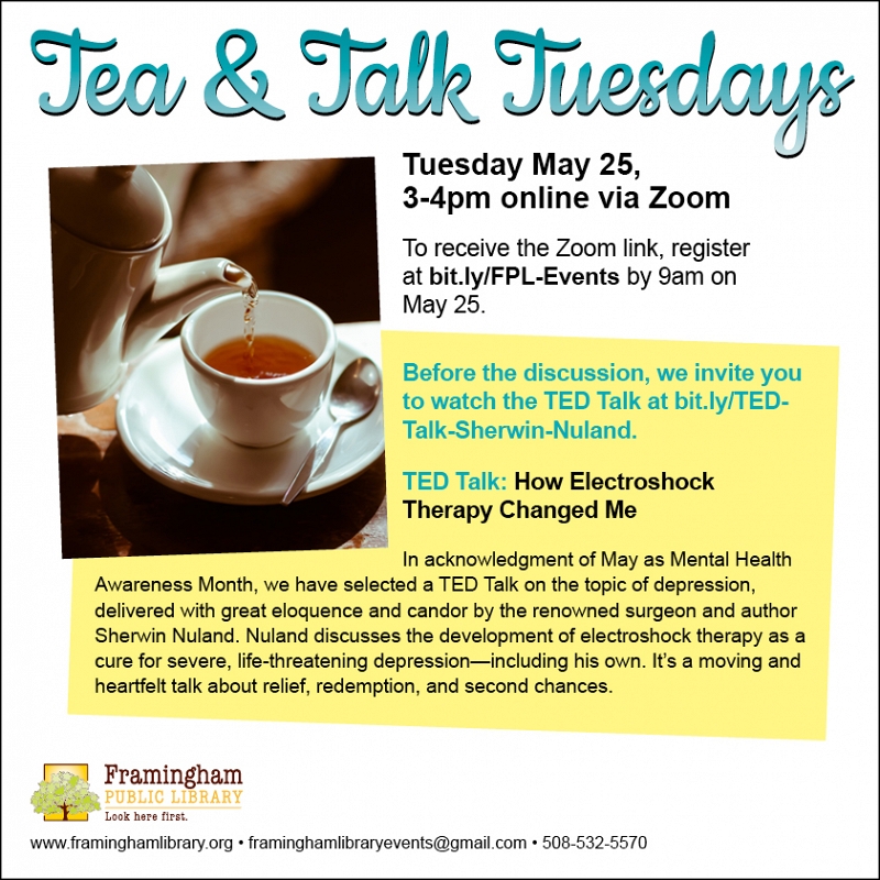 Tea and Talk Tuesdays: How Electroshock Therapy Changed Me thumbnail Photo