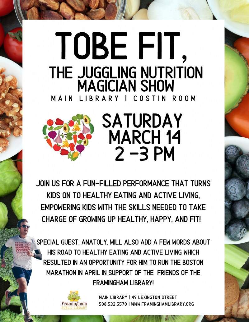 CANCELLED ToBe Fit, the Juggling Nutrition Magician Show thumbnail Photo