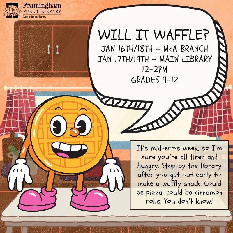 Will it Waffle? (A Midterm Week Treat!) - McAuliffe Branch thumbnail Photo