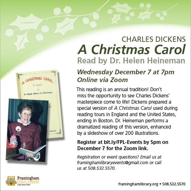 A Christmas Carol: A Dramatic Reading with Helen Heineman thumbnail Photo