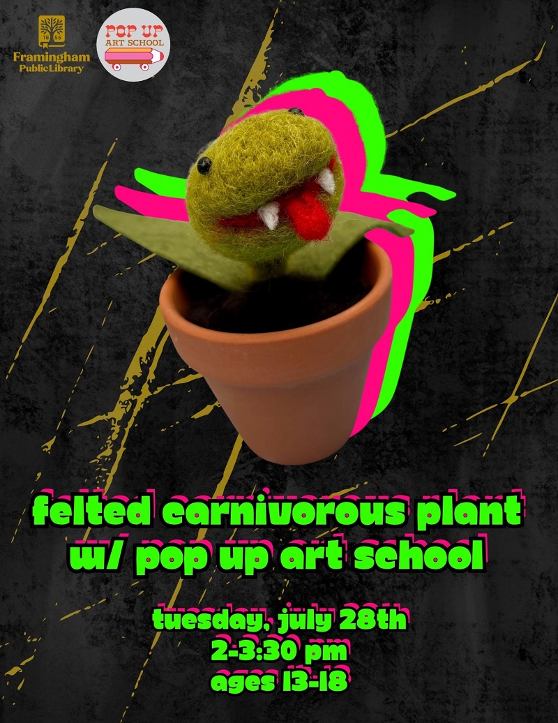 Felted Carnivorous Plant w/ Pop Up Art School thumbnail Photo