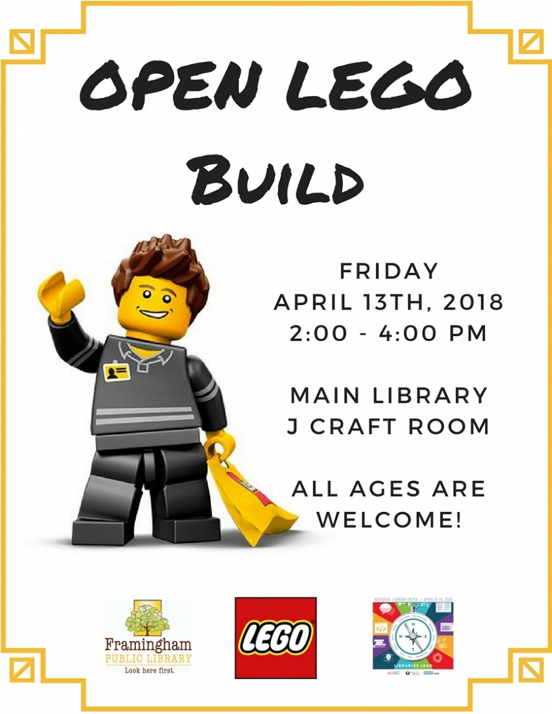 National Library Week: Open Lego at Main Library thumbnail Photo