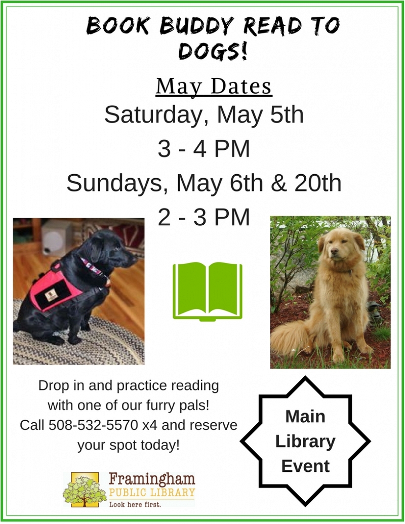 Book Buddy Reading to Dogs at Main Library thumbnail Photo