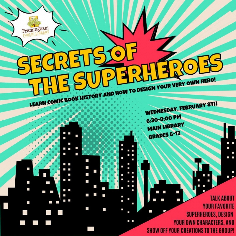 Secrets of the Superheroes! Comic Book History and Design Workshop thumbnail Photo