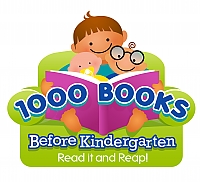 graphic of 1000 books before kindergarten