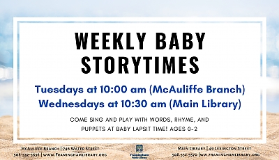 Storytimes banner