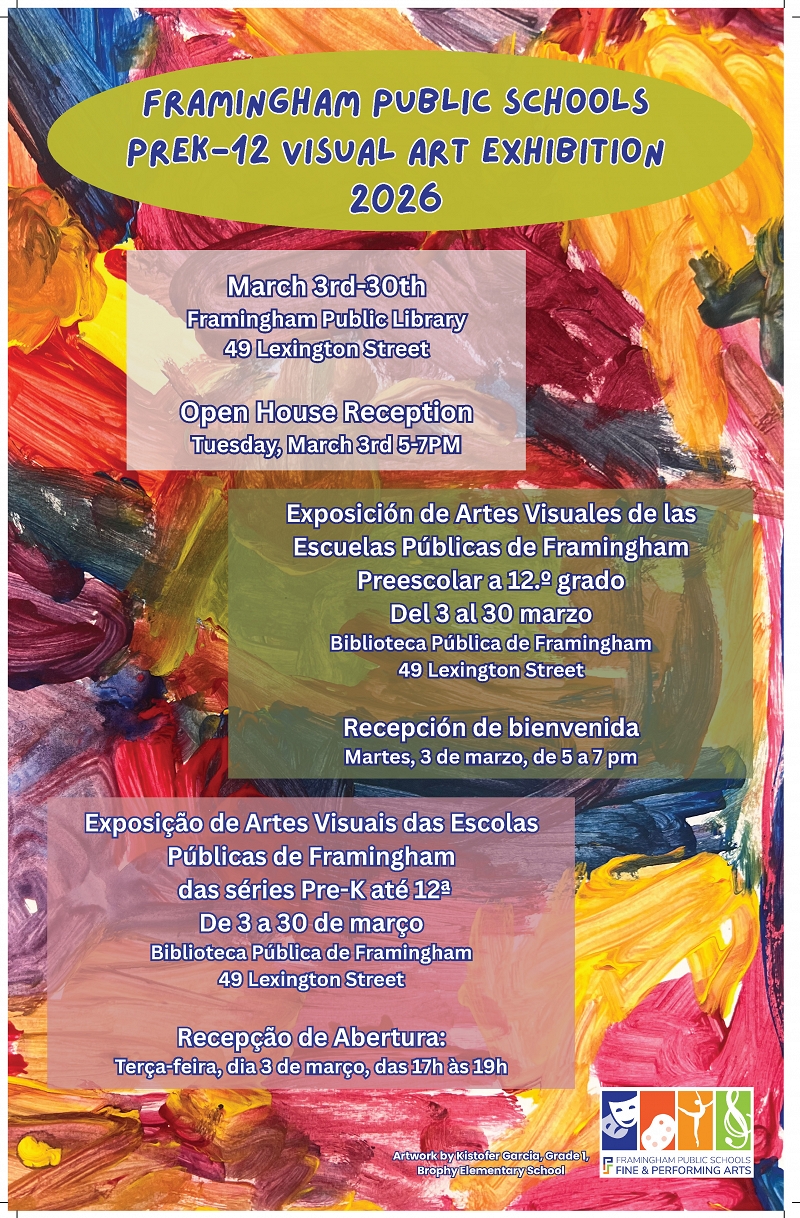 Framingham Public Schools 2026 Prek-12 District Visual Art Exhibition thumbnail Photo