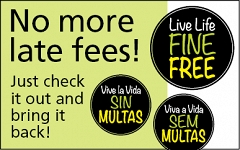 We are officially fine free!  graphic