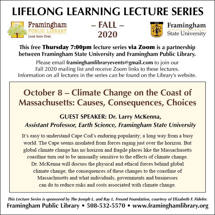 LLL Series: Climate Change on the Coast of Massachusetts: Causes, Consequences, Choices thumbnail Photo