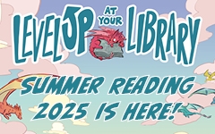 Summer Reading 2025 is here! Register now & get your free t-shirt while supplies last. graphic