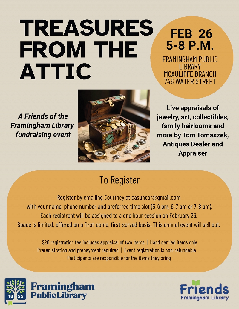 Treasures from the Attic: A Friends Appraisal Event thumbnail Photo