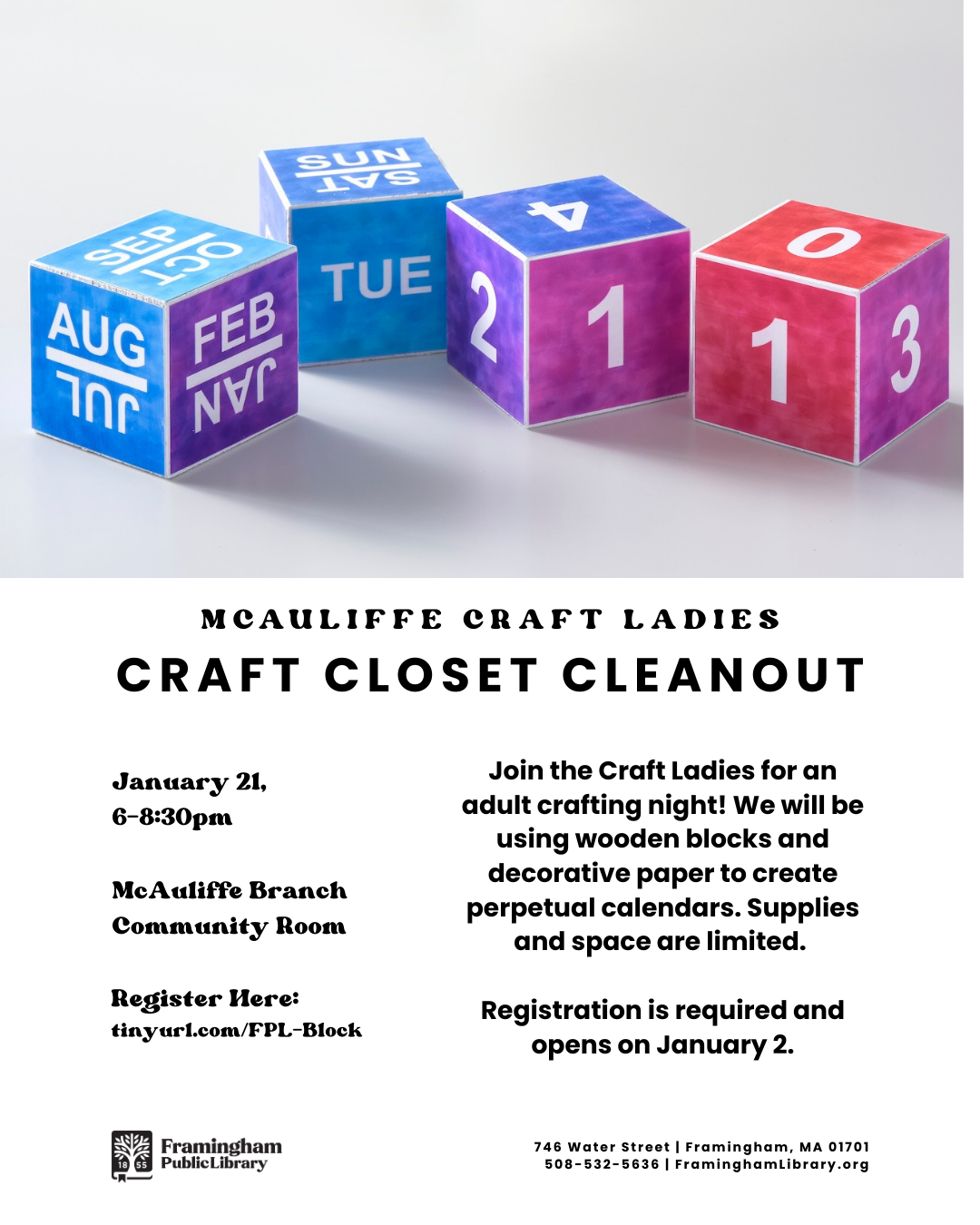 Craft Ladies: Wooden Block Perpetual Calendars thumbnail Photo