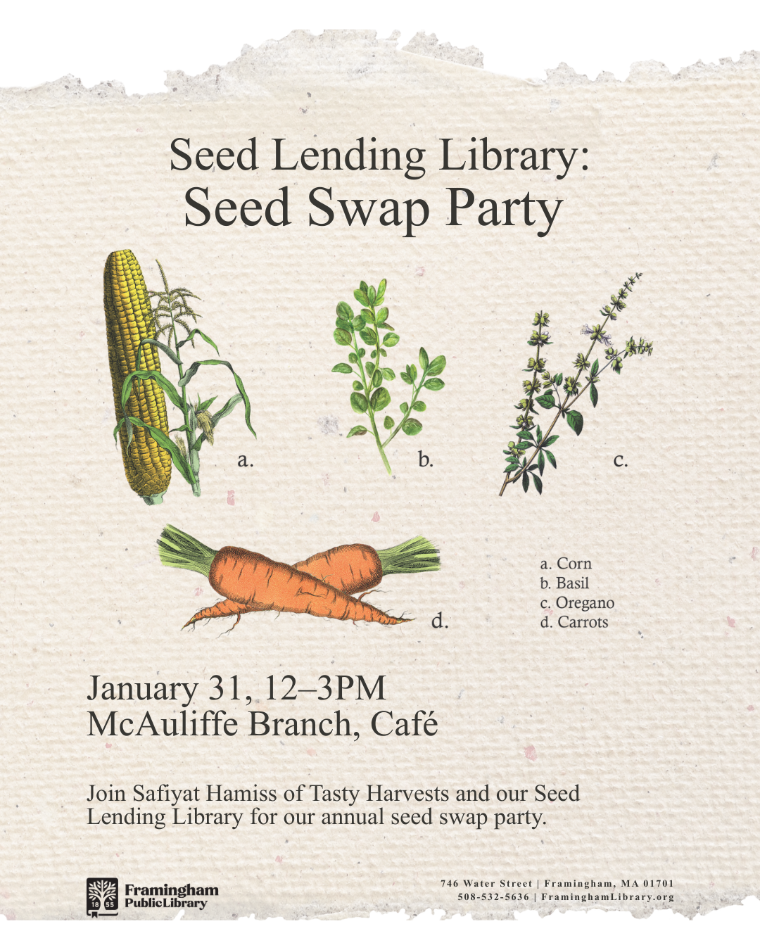 Seed Lending Library: Seed Swap Party thumbnail Photo