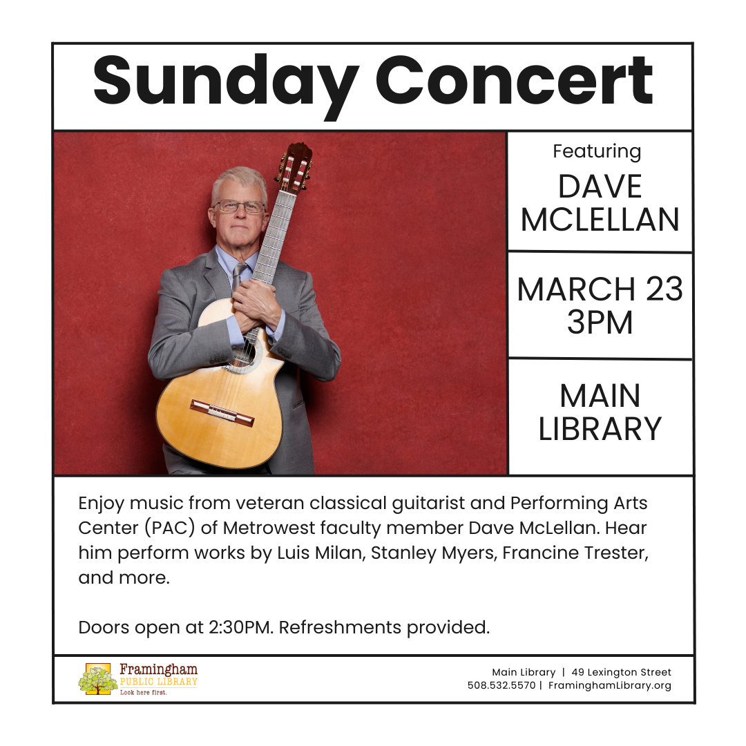 Sunday Concert featuring Dave McLellan thumbnail Photo