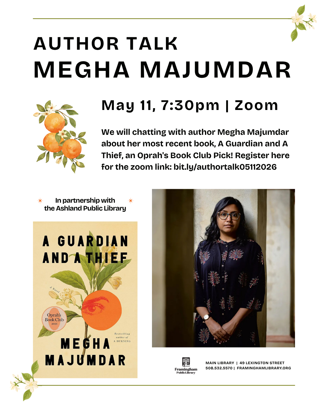 A Guardian and a Thief with Author Megha Majumdar thumbnail Photo