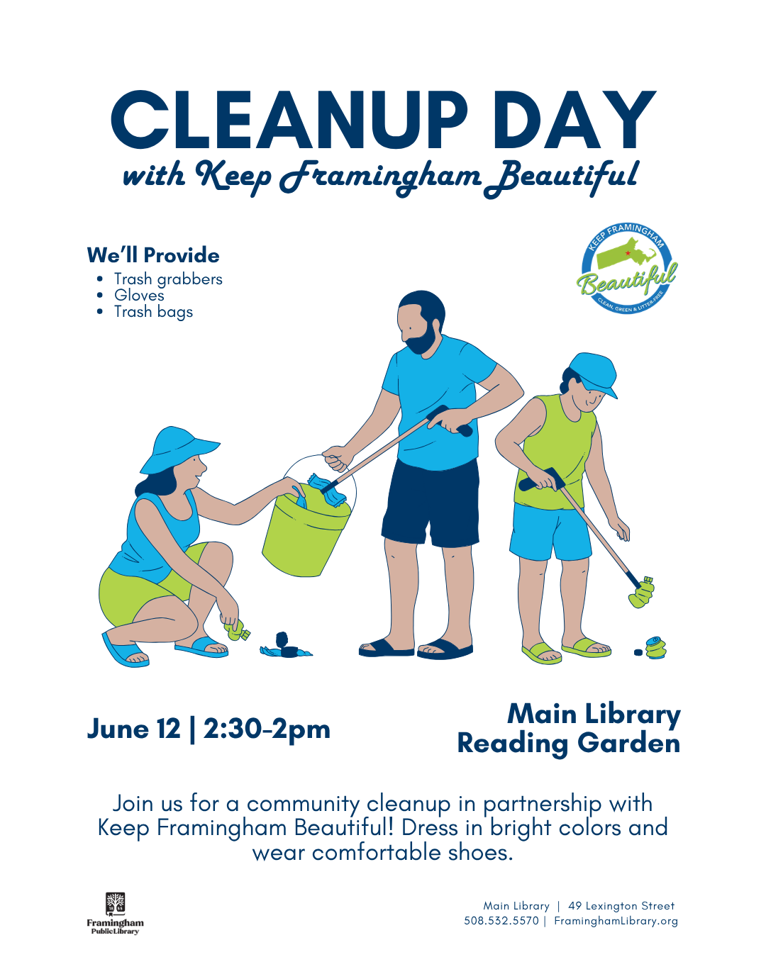 Cleanup with Keep Framingham Beautiful (KFB) thumbnail Photo
