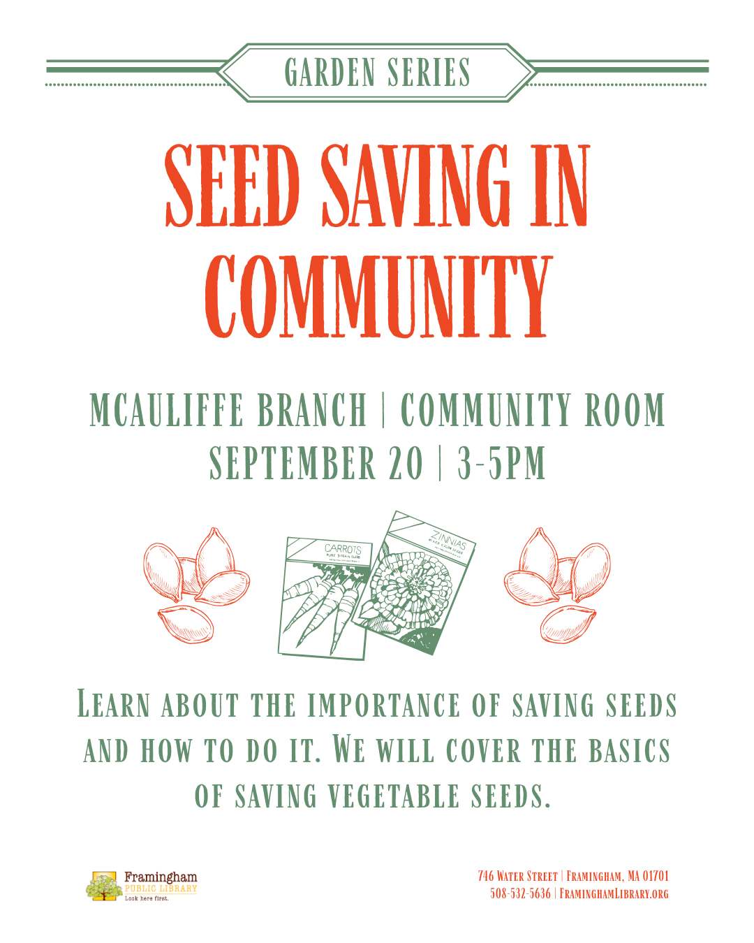 Garden Series: Seed Saving in the Community thumbnail Photo
