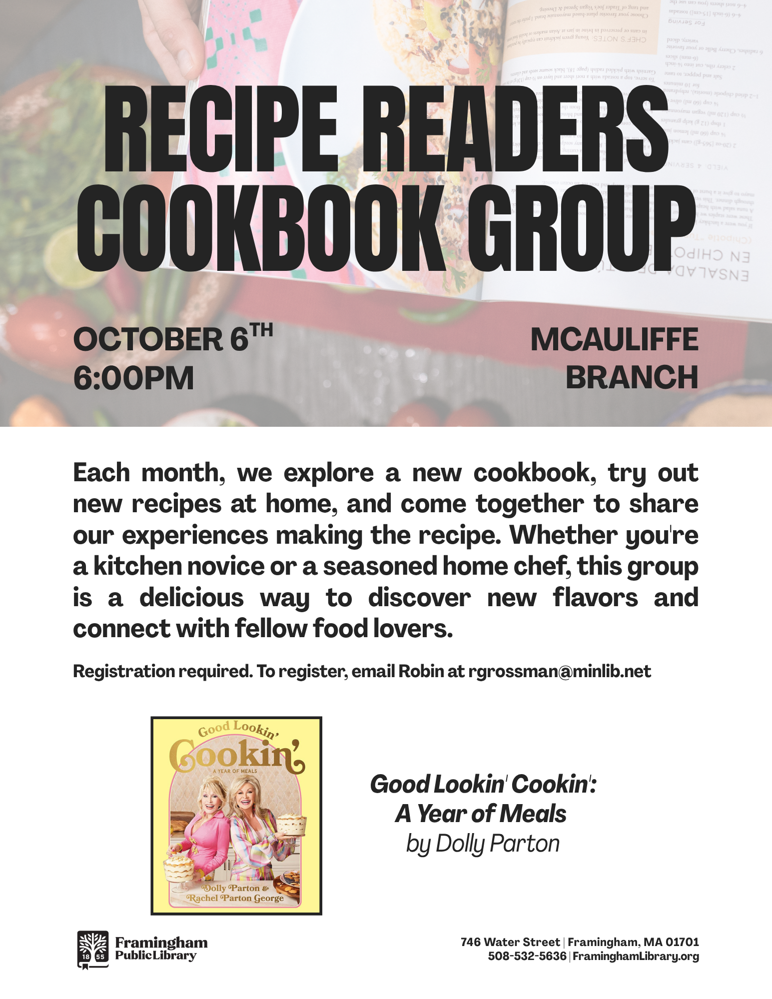 Recipe Readers Cookbook Group: Good Lookin’ Cookin’: A Year of Meals by Dolly Parton thumbnail Photo