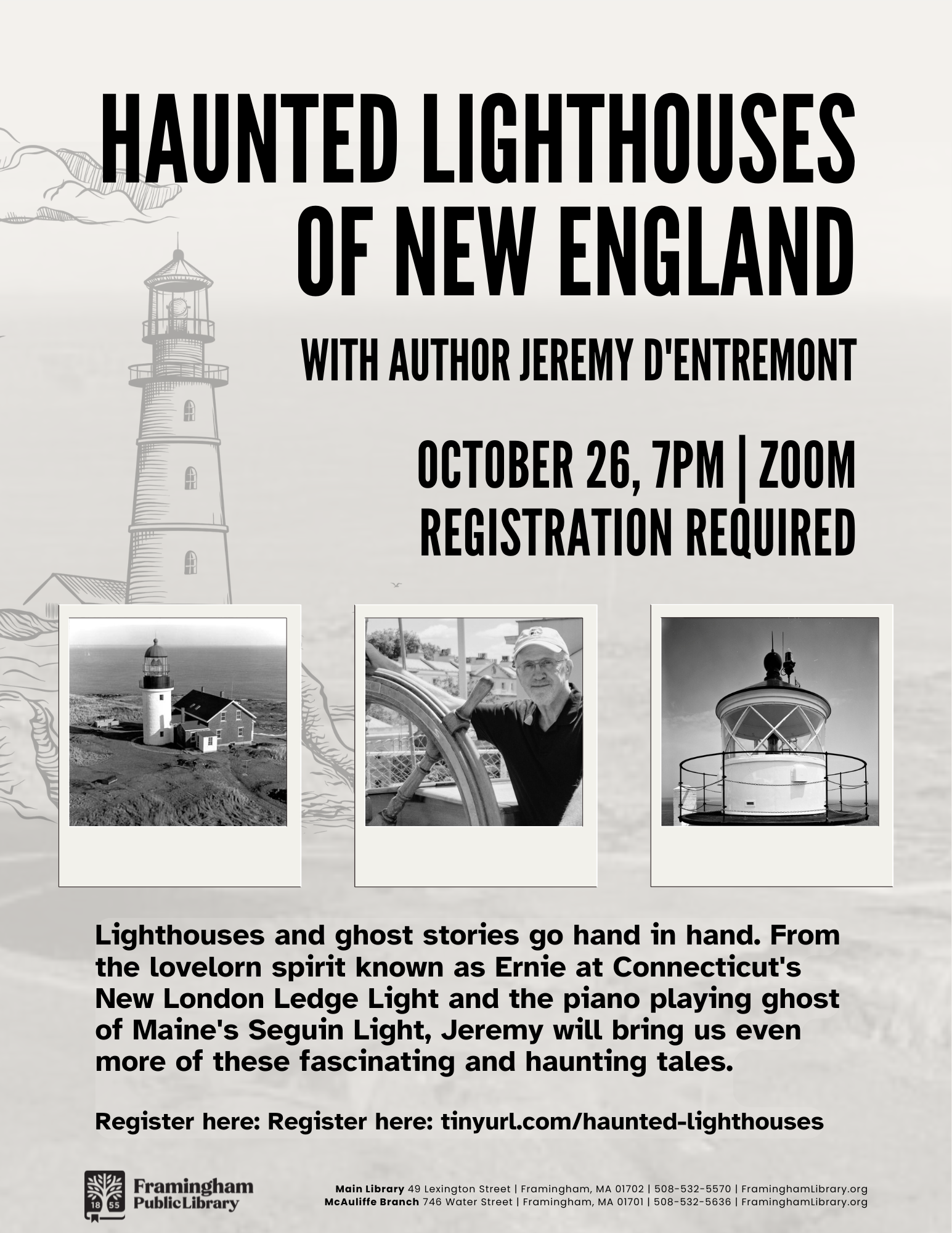 Haunted Lighthouses of New England with Author Jeremy D’Entremont thumbnail Photo