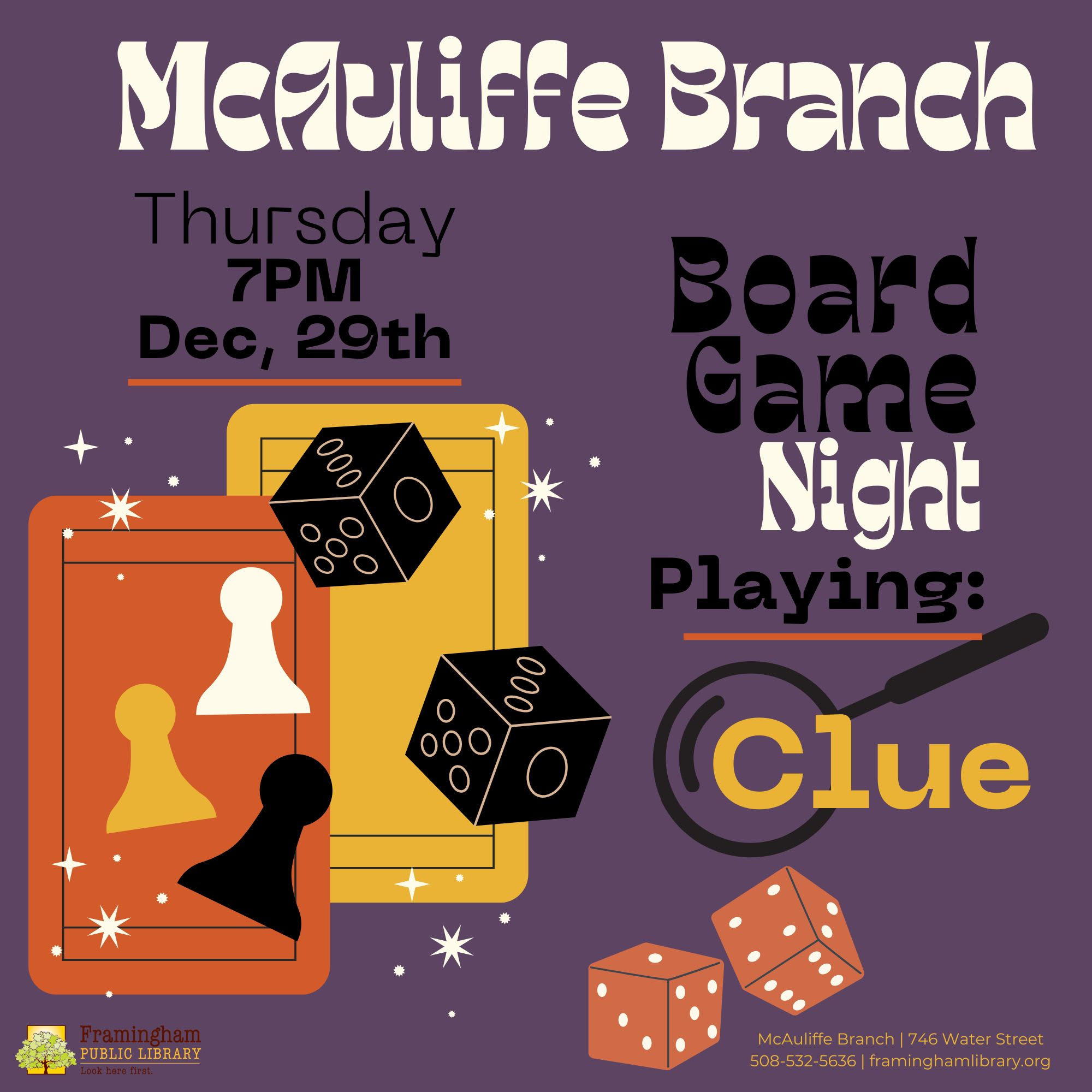 Board Game Night at McAuliffe thumbnail Photo