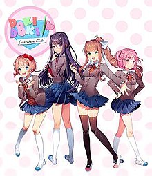 Doki-Doki Literature Club retail art.