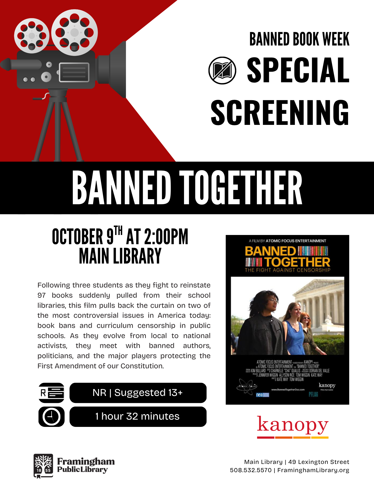 Banned Book Week Special Screening: Banned Together thumbnail Photo