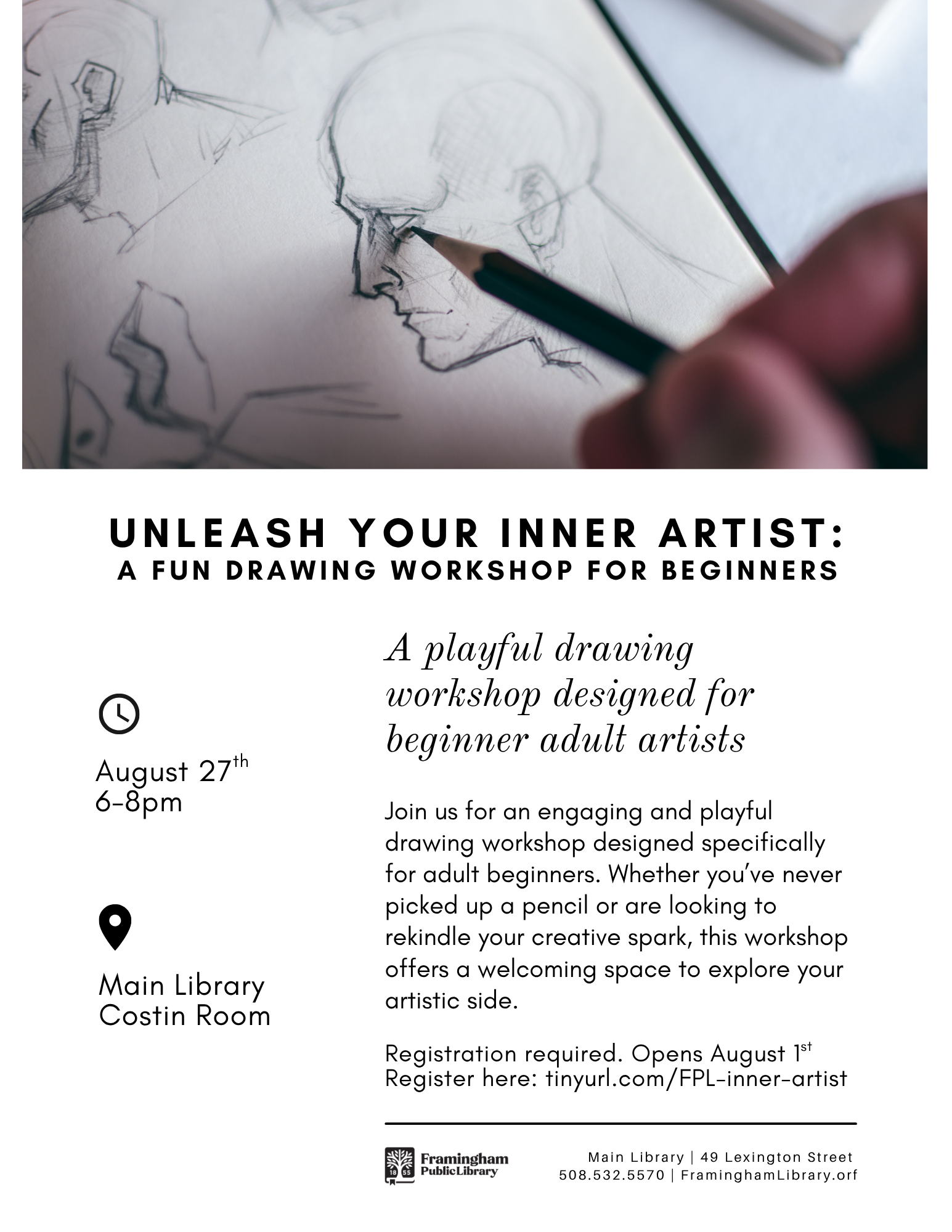 Unleash Your Inner Artist: A Fun Drawing Workshop for Beginners thumbnail Photo