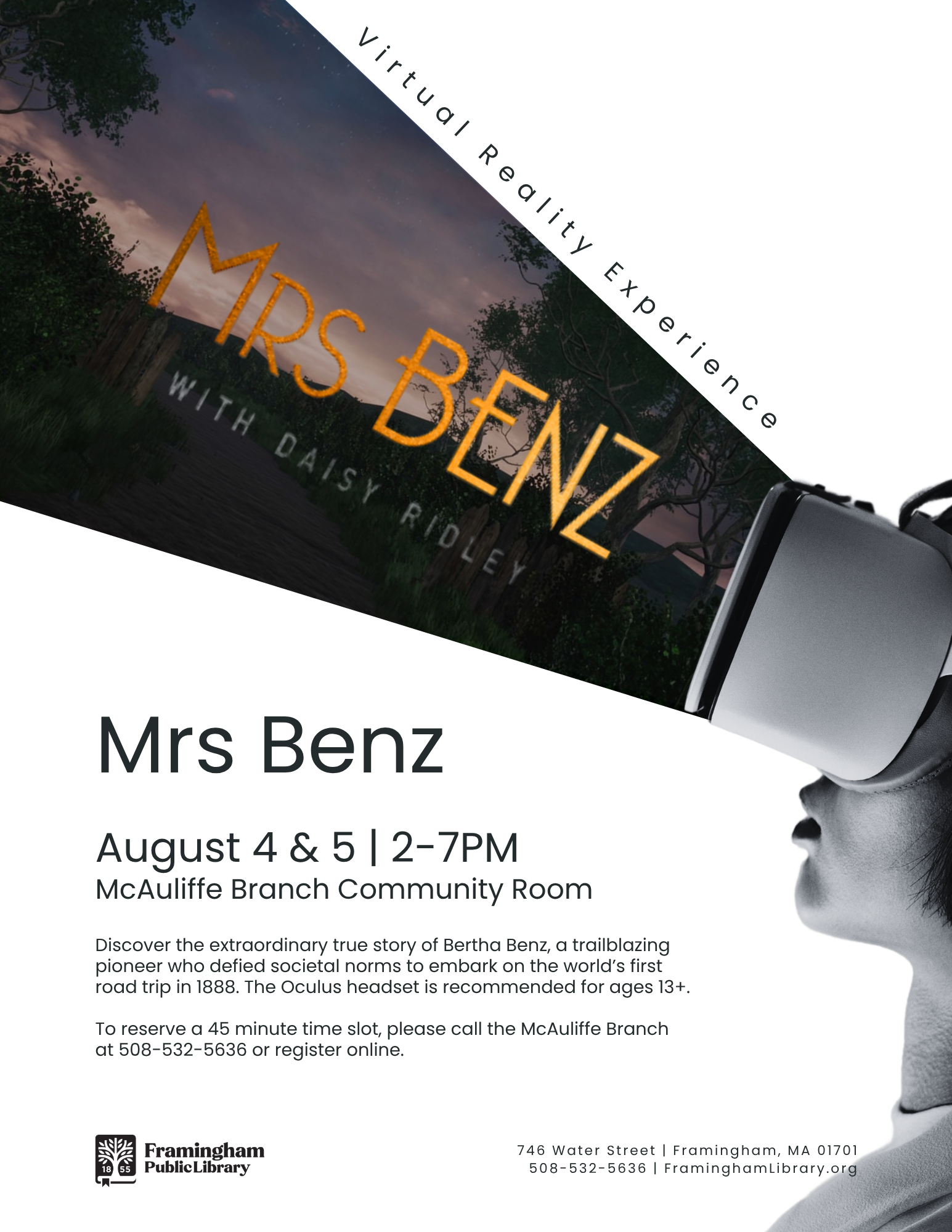 Virtual Reality: Mrs Benz with Daisy Ridley thumbnail Photo