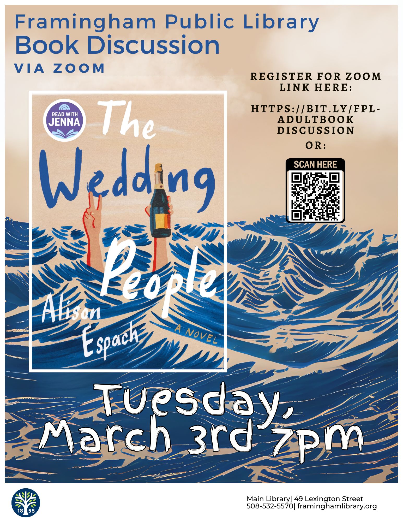 Main Library Book Discussion: The Wedding People by Alison Espach thumbnail Photo