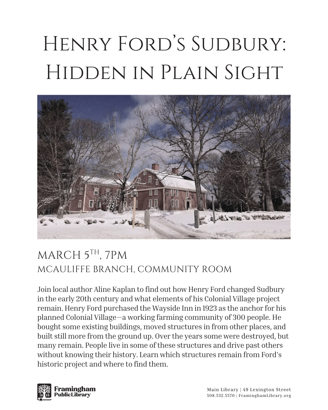 Henry Ford’s Sudbury: Hidden in Plain Sight thumbnail Photo