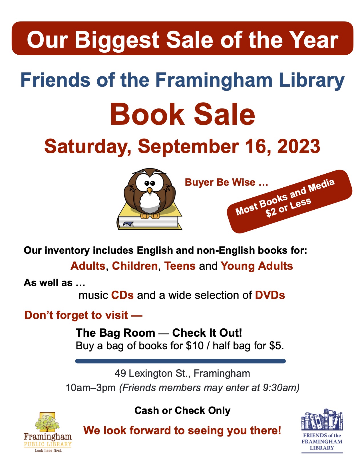 Friends of the Library | Support the Library | Framingham Public Library