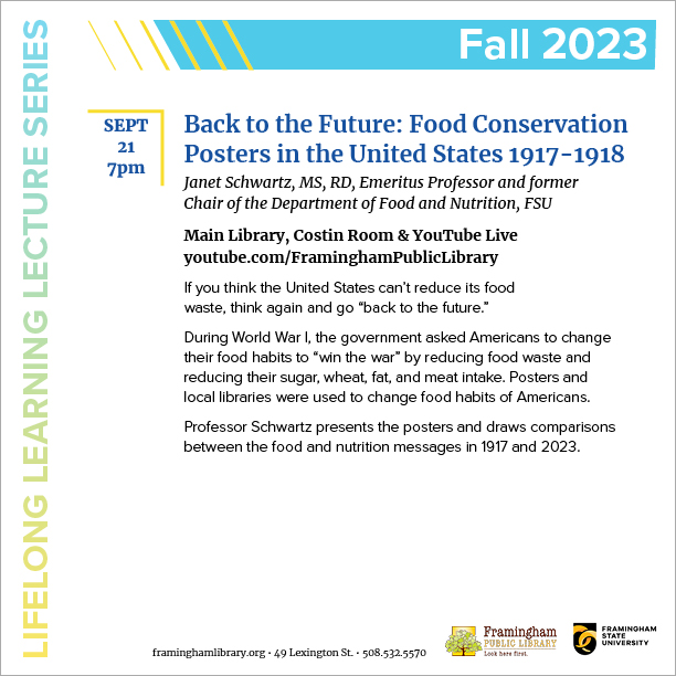 Lifelong Learning: Back to the Future: Food Conservation Posters in the United States 1917-1918 thumbnail Photo