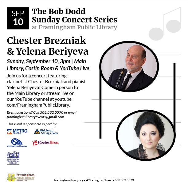 The Bob Dodd Sunday Concert Series presents Chester Brezniak & Yelena Beriyeva thumbnail Photo