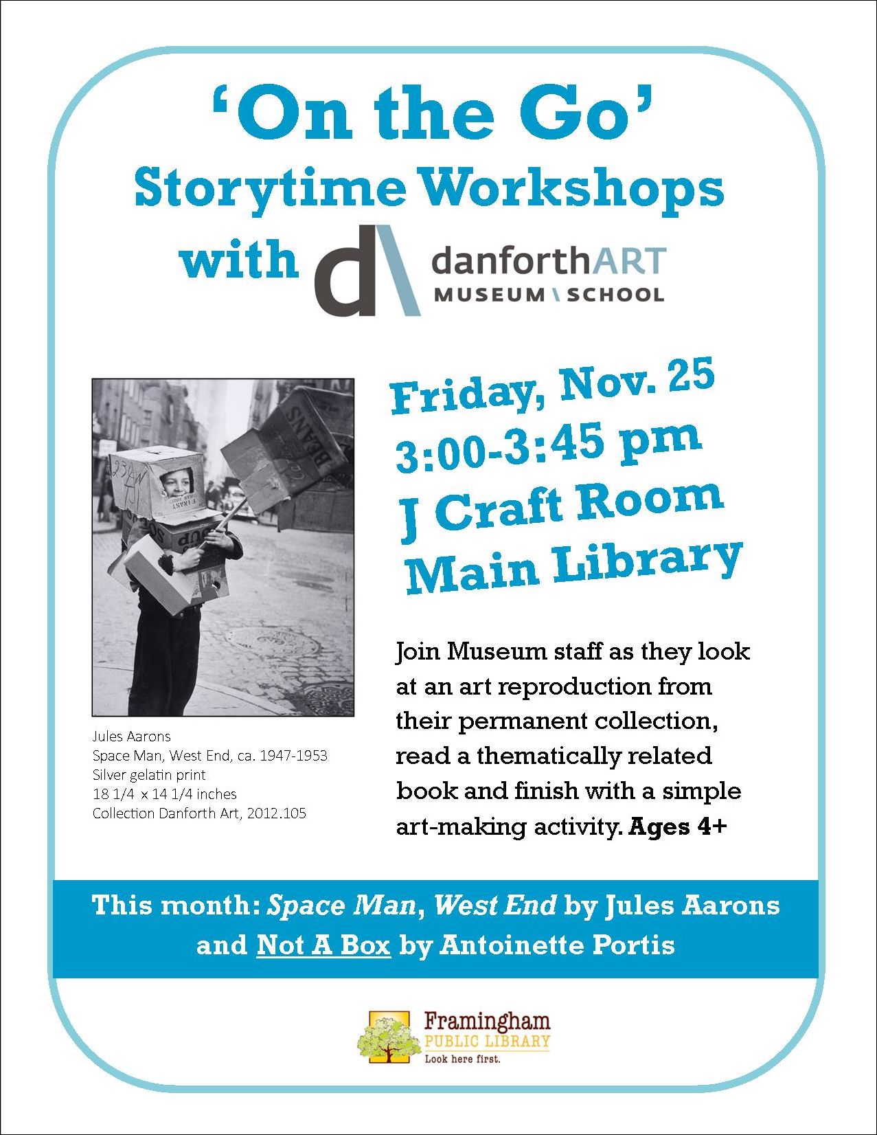 On the Go Storytime Workshops with the Danforth Art Museum thumbnail Photo