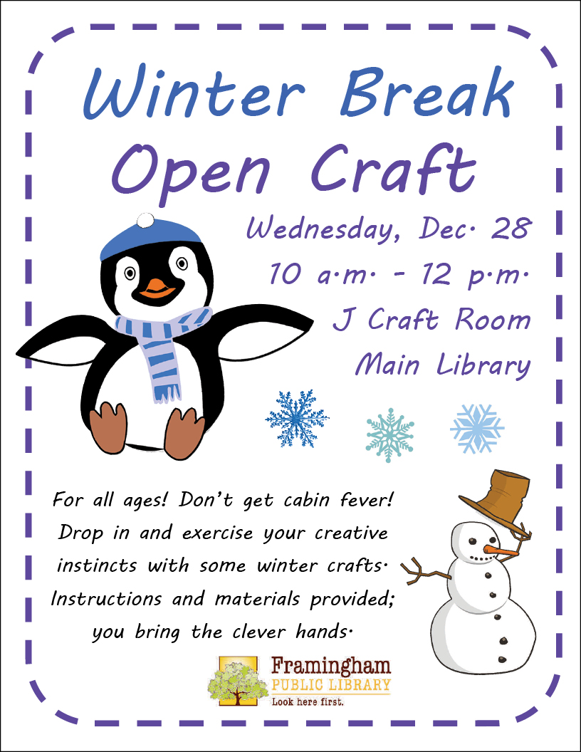 Winter Break Open Crafts thumbnail Photo