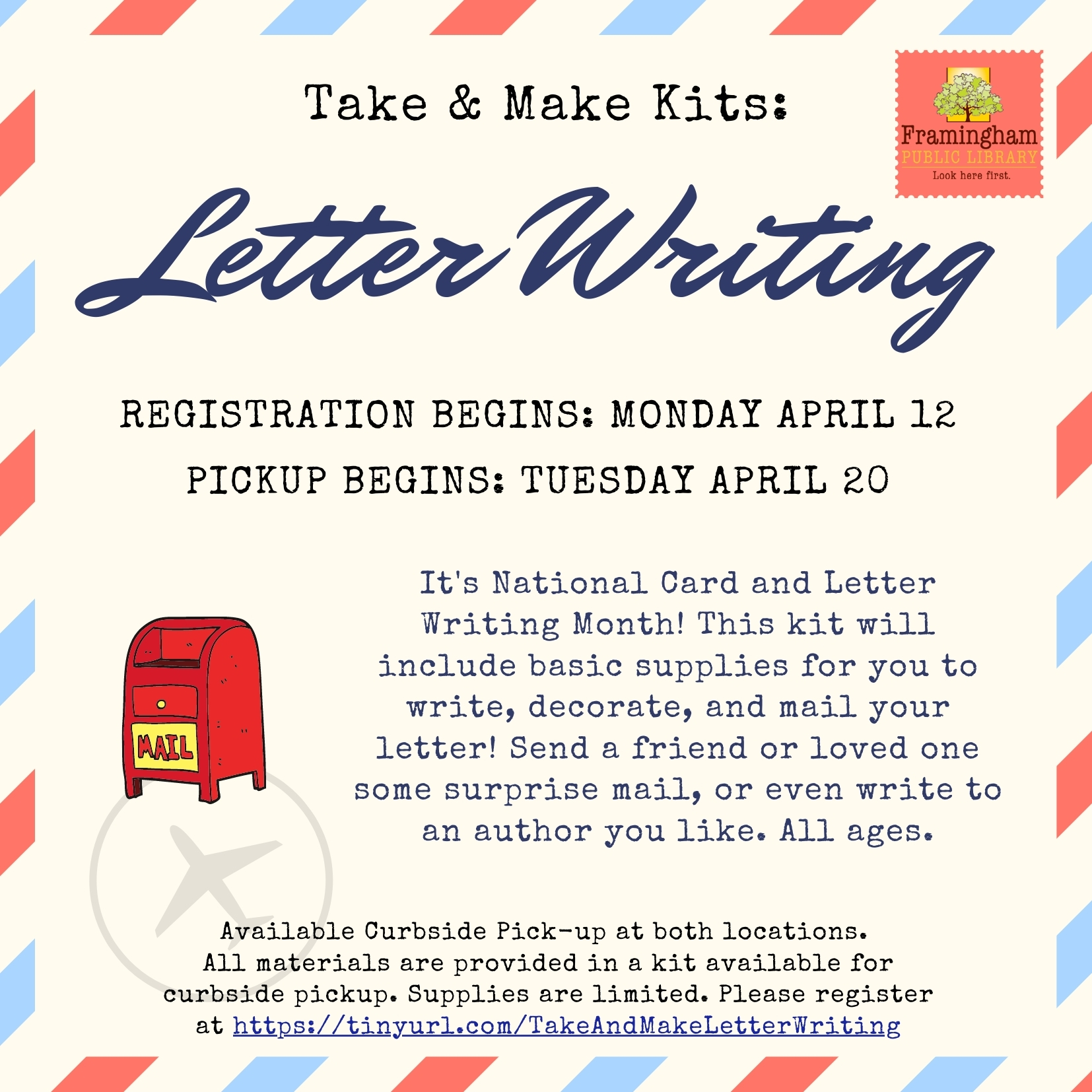 Take and Make Kit: Letter Writing thumbnail Photo