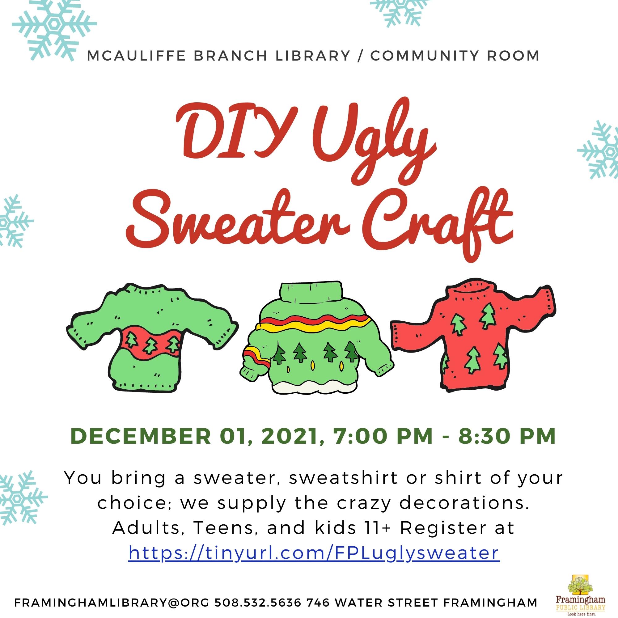 DIY Ugly Sweater Craft thumbnail Photo
