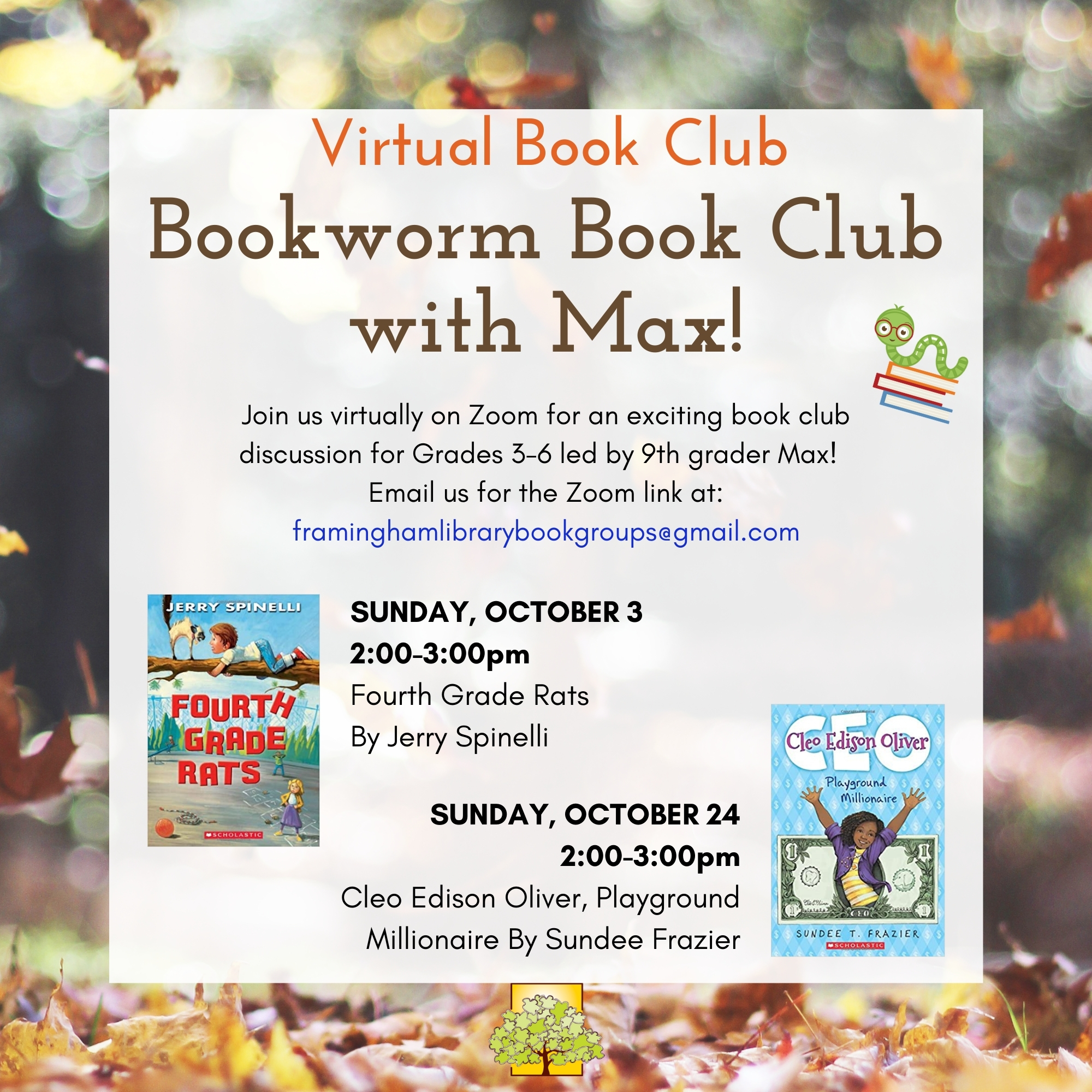 Bookworm Book Club with Max! thumbnail Photo