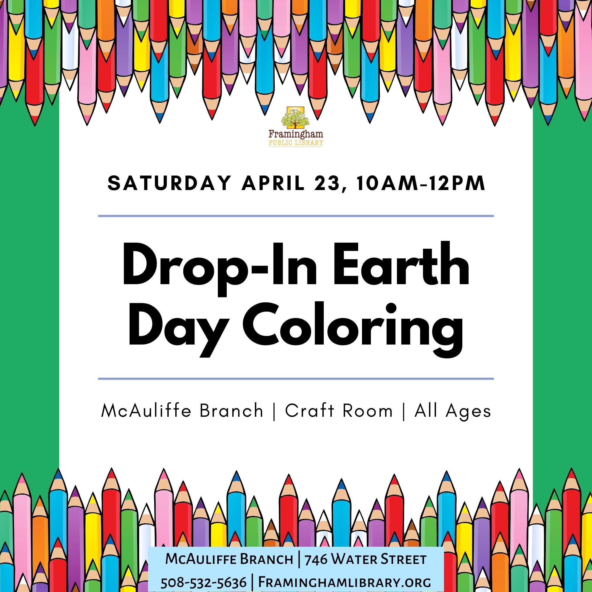 Drop-In Earth Day Coloring thumbnail Photo
