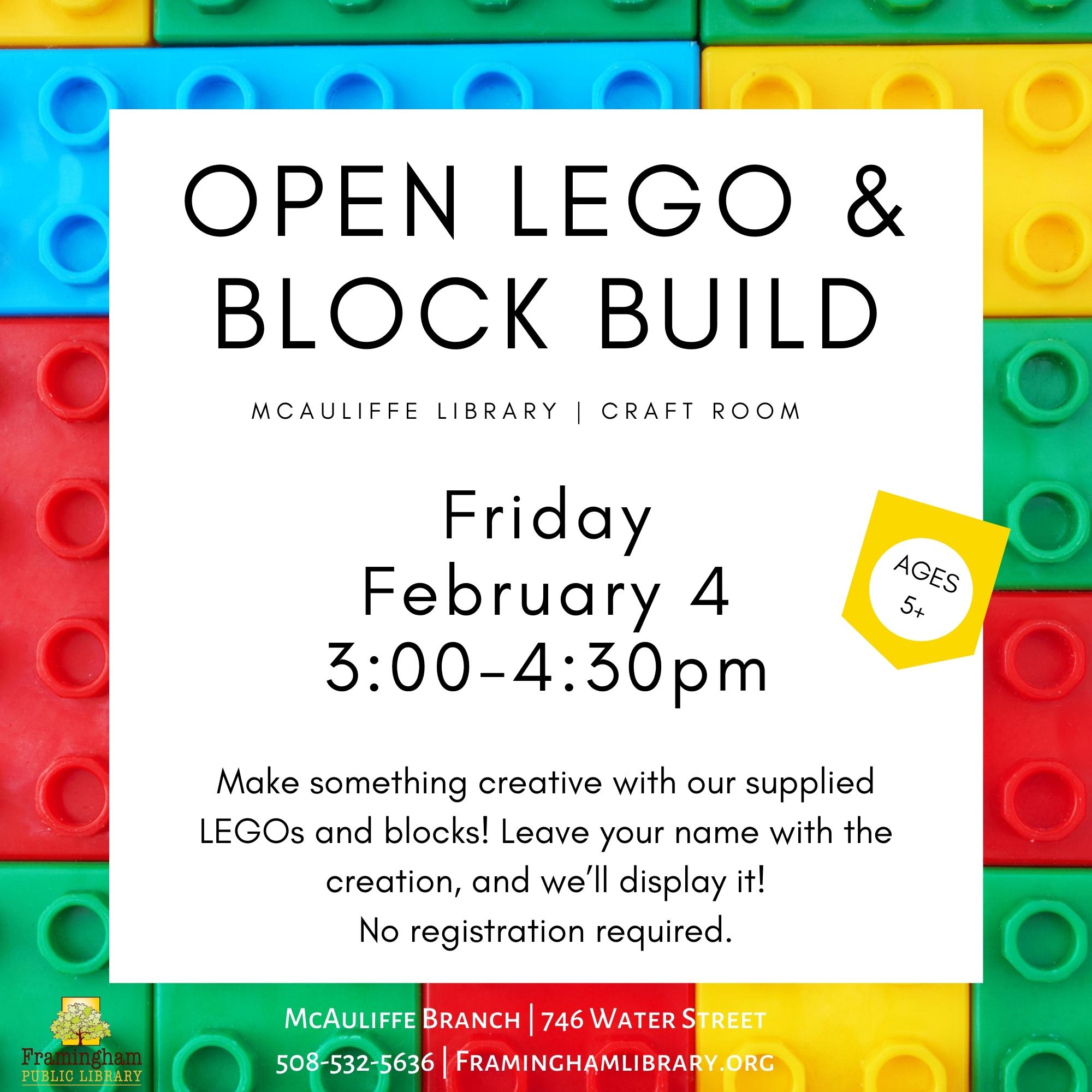 Open Lego & Block Build thumbnail Photo
