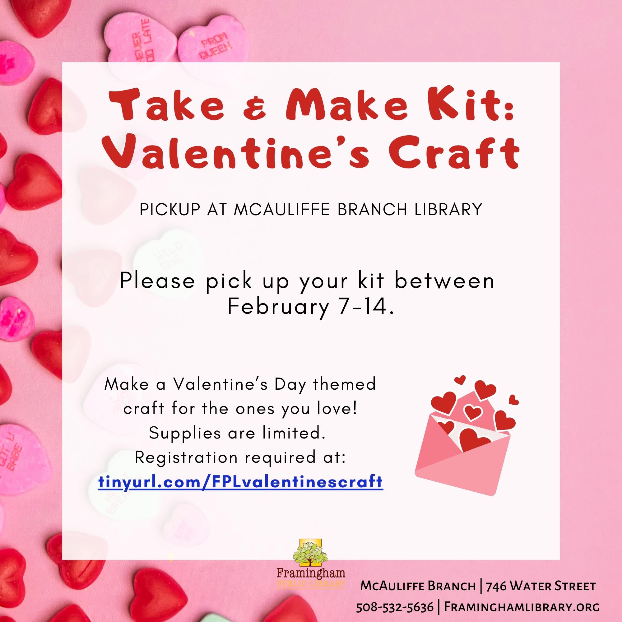 Take & Make Kit: Valentine’s Craft thumbnail Photo