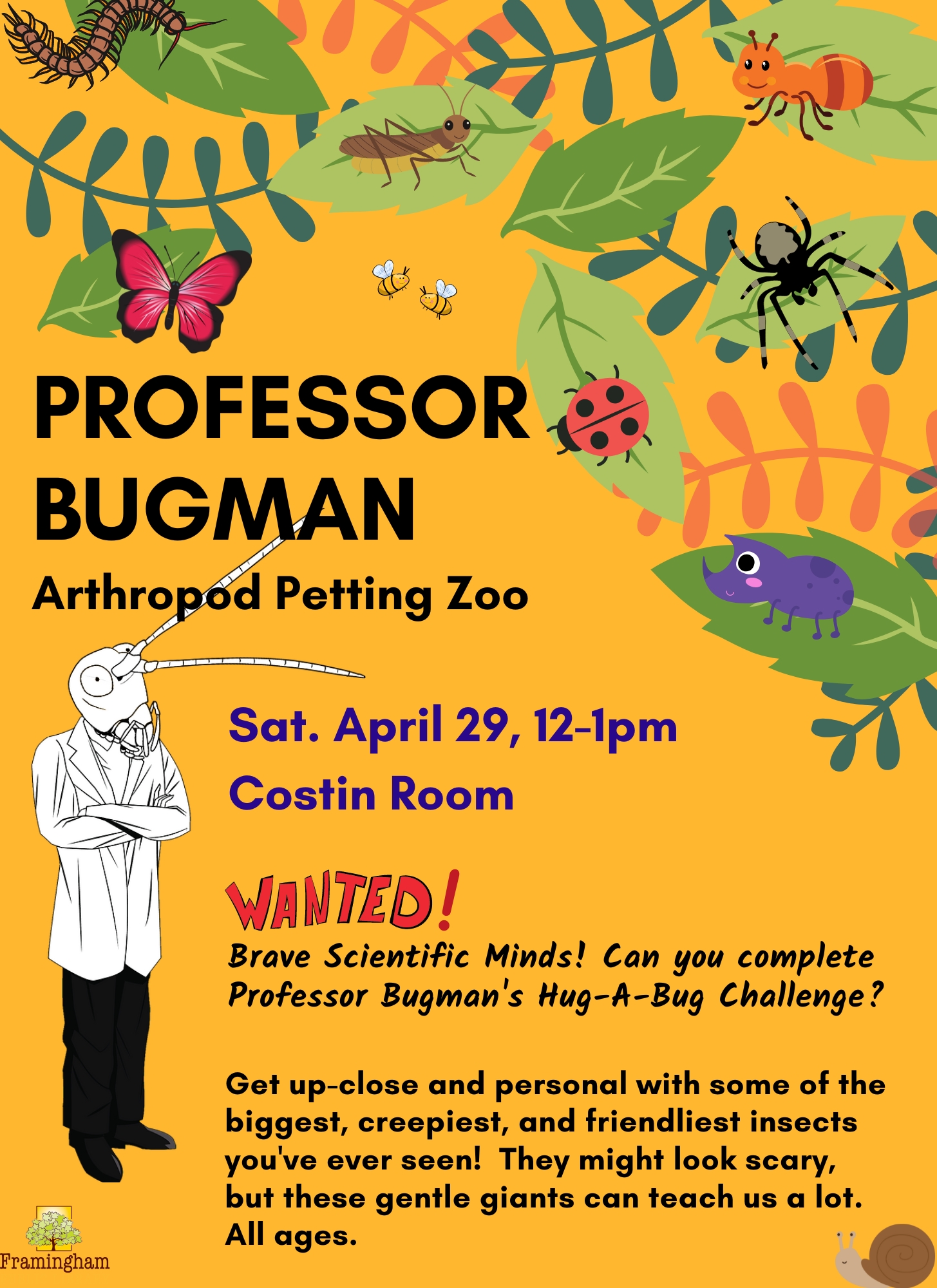Professor Bugman presents: Arthropod Petting Zoo thumbnail Photo