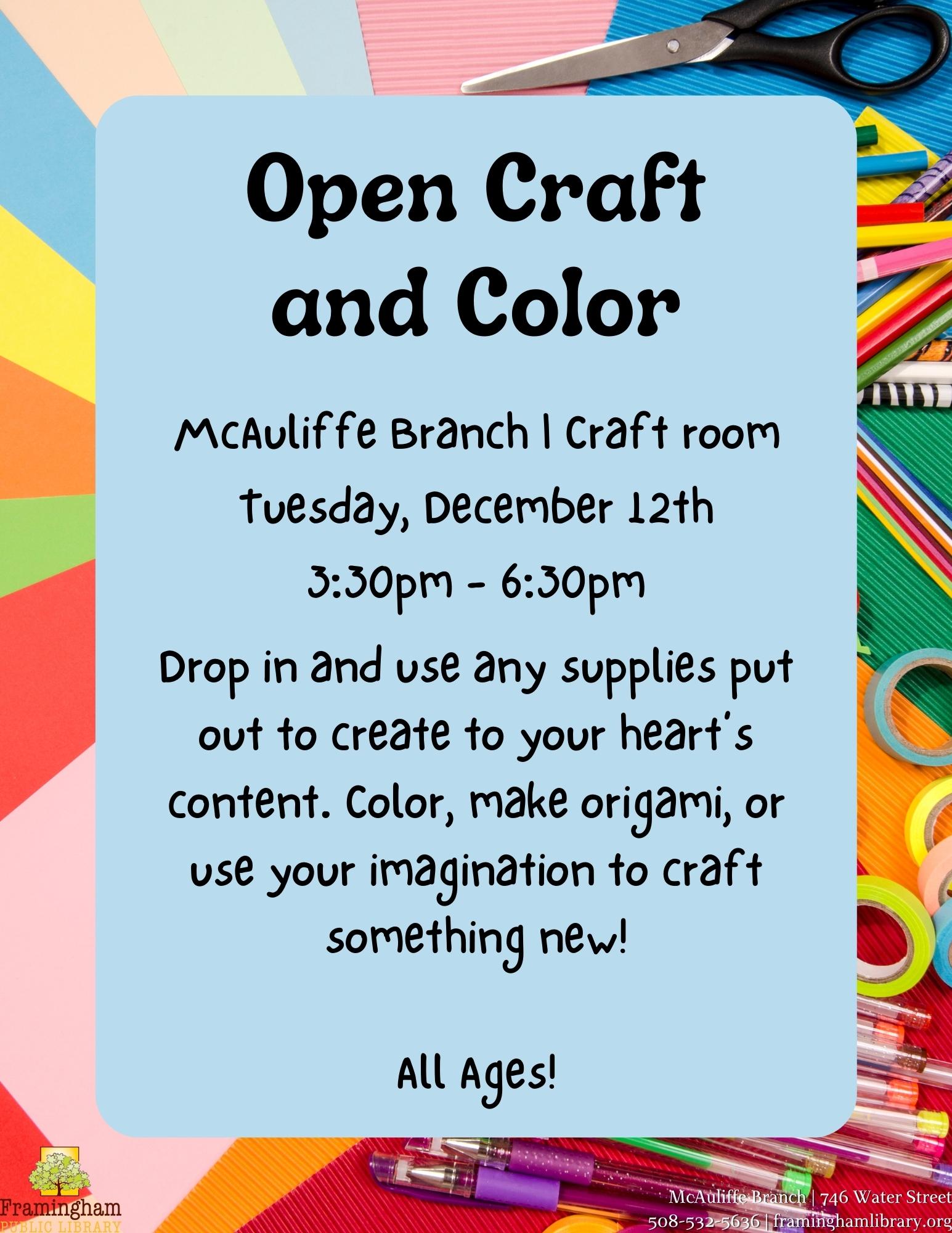 Open Craft and Color thumbnail Photo